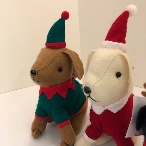 Target Bullseye Playground Christmas Holiday Felt Plush Dogs - Picture 3 of 16